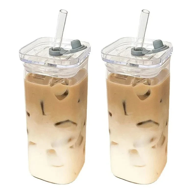 Square Heat Resistant Glass Coffee Cup