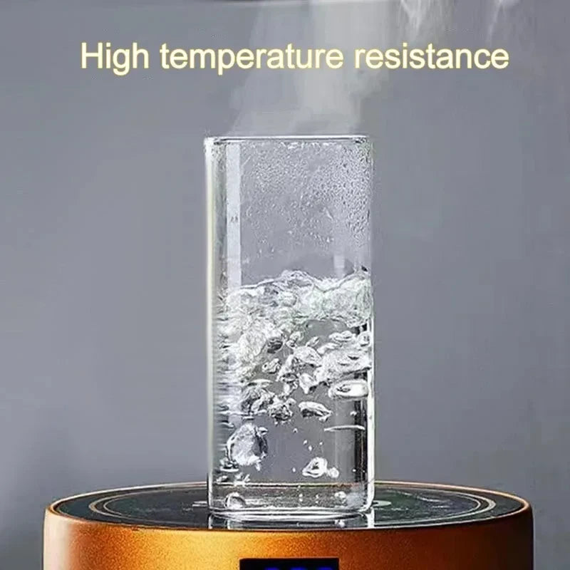 Square Heat Resistant Glass Coffee Cup