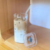 Square Heat Resistant Glass Coffee Cup