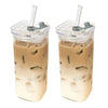 Square Heat Resistant Glass Coffee Cup