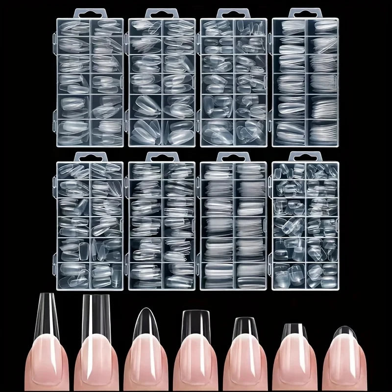 Transparent Soft Full Cover Press-On Nails