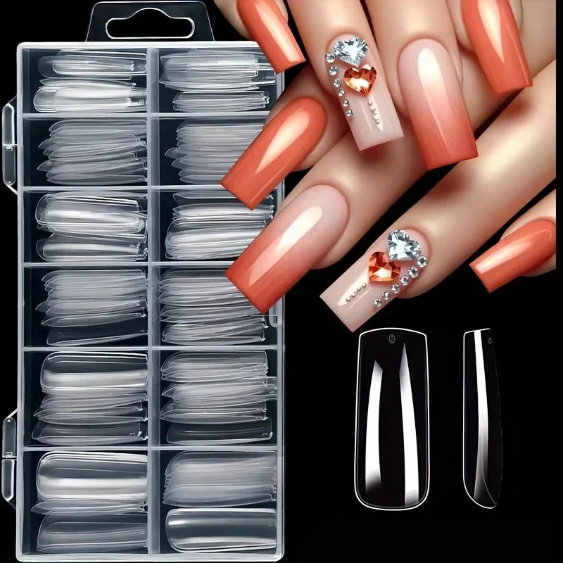 Transparent Soft Full Cover Press-On Nails