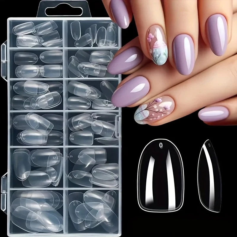 Transparent Soft Full Cover Press-On Nails