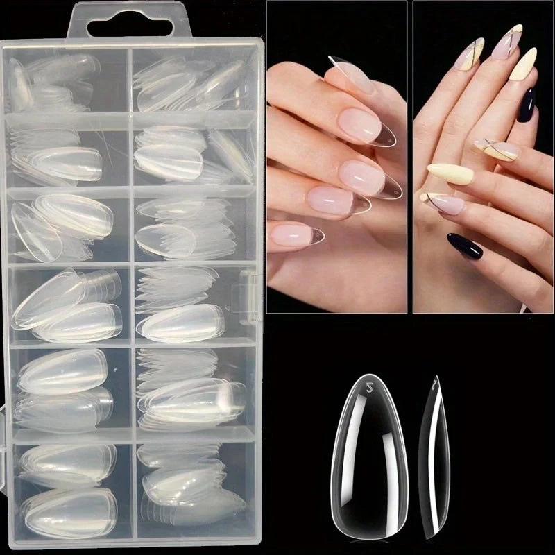 Transparent Soft Full Cover Press-On Nails