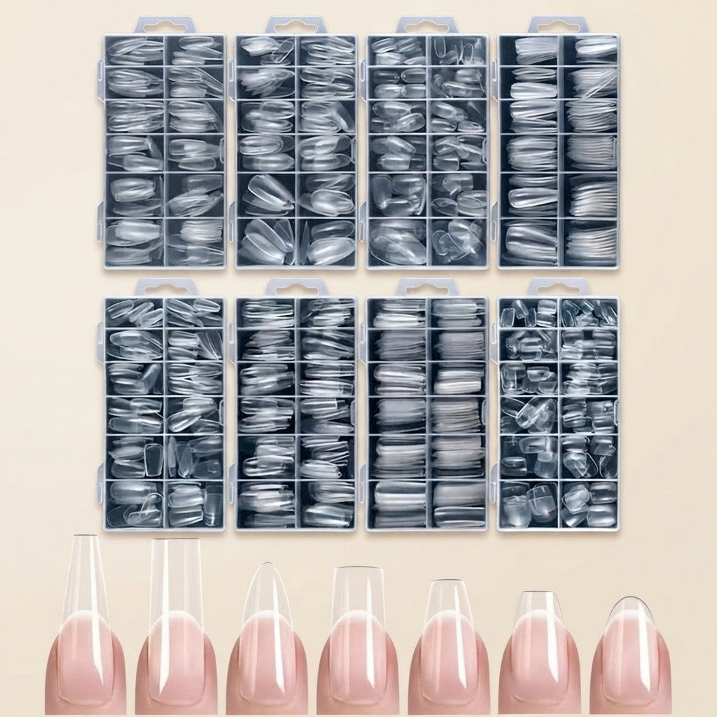 Transparent Soft Full Cover Press-On Nails